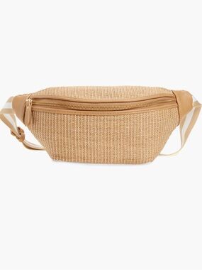 l*space Tan Woven Belt Bag